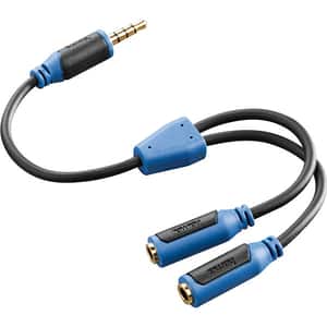 Adaptor audio Jack 3.5mm pentru PS4, HAMA 54477, negru - albastru
