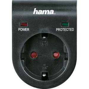 Adaptor cu protectie HAMA 108878, negru
