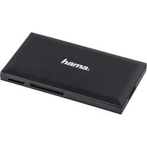 Cititor de carduri HAMA Multi-Card Reader 181018, USB 3.0, CompactFlash tip I, Memory Stick, SD/microSD, negru