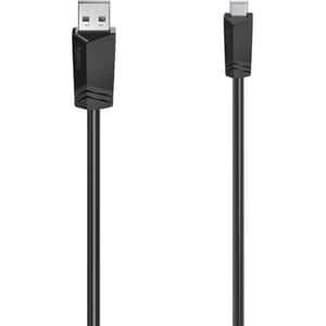 Cablu USB A - mini USB B HAMA 200606, 1.5m, negru