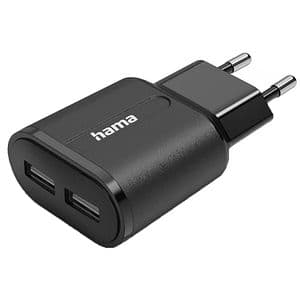 Incarcator retea HAMA 201971, 2x USB-A, 12W, negru