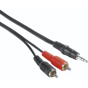 Cablu audio Jack 3.5mm - RCA HAMA 205106, 2m, negru