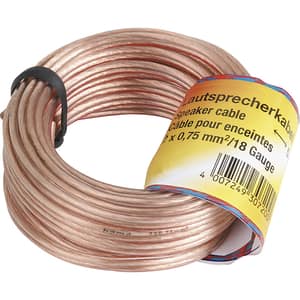 Cablu difuzor 2 x 0.75mm HAMA 205141, 10m, transparent