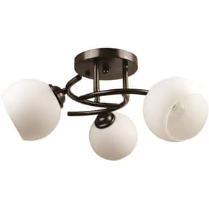 Lustra ERSTE LICHT Ramona 0023843, 3x60W, E27, wenge + alb