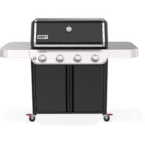 Gratar pe gaz WEBER Genesis E-415, regulator, 4 arzatoare, negru