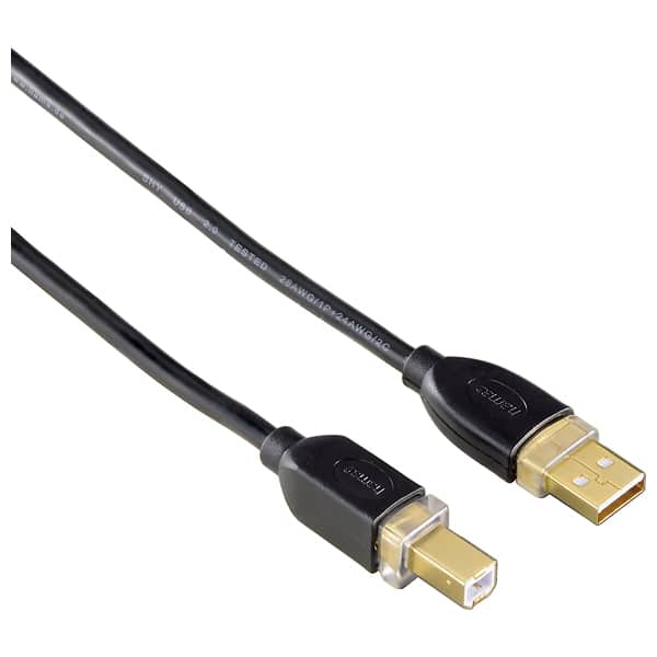 aesthetic Lol Mechanically Cablu USB A - USB B HAMA 46772, 3m, negru