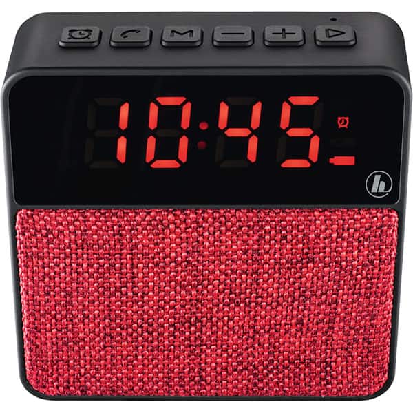 Radio cu ceas HAMA Poket Clock 173168, 3W, Bluetooth, rosu