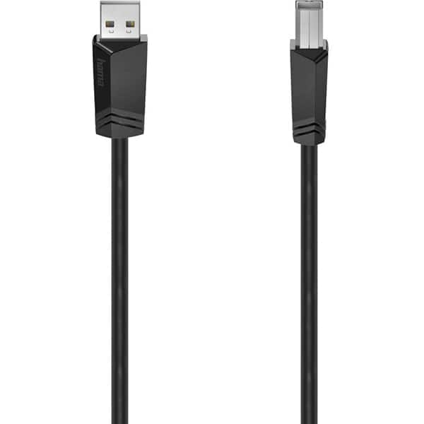 Cablu USB 2.0 A - USB B HAMA 200604, 5m, negru