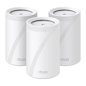 Sistem Wireless Mesh TP-LINK Deco BE65 BE9300, Tri-Band 574 + 2880 + 5760 Mbps, 3 buc, alb;