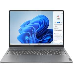 Laptop 2 in 1 LENOVO IdeaPad 5 16AHP9, AMD Ryzen 7 8845HS pana la 5.1GHz, 16" WUXGA, 16GB, 1TB, AMD Radeon Graphics, Windows 11 Home, Luna Grey