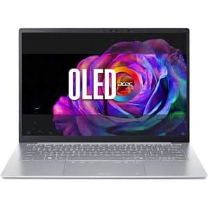 Laptop ACER Swift Edge 14 AI OLED SFE14-I51-75CS, Intel Core Ultra 7 355 pana la 4.7GHz, 14" 2.8K, 16GB, SSD 512GB, Intel Graphics, Windows 11 Home, Calcite White