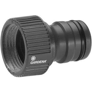 Conector furtun GARDENA 02801 20, 3/4", plastic, gri