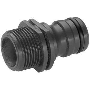 Conector furtun GARDENA 02821 20, 3/4", plastic, gri