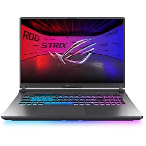 Laptop Gaming ASUS ROG Strix G18 G815LW-S9052, Intel Core Ultra 9 275HX pana la 5.4GHz, 18" WQXGA, 32GB, SSD 2TB, NVIDIA GeForce RTX 5080 16GB, Free DOS, Eclipse Gray
