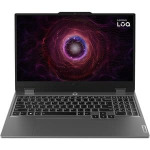 Laptop gaming LENOVO LOQ 15AHP9, AMD Ryzen 7 7445HS pana la 4.7Ghz, 15.6" Full HD, 16GB, SSD 512GB, NVIDIA GeForce RTX 4050 6GB, Free DOS, gri