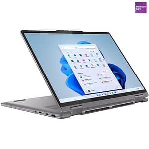 Laptop 2 in 1 LENOVO Yoga 7 14AHP9, AMD Ryzen 7 8840HS pana la 5.1GHz, 14" WUXGA Touch, 16GB, 1TB, AMD Radeon, Windows 11 Home, Arctic Grey