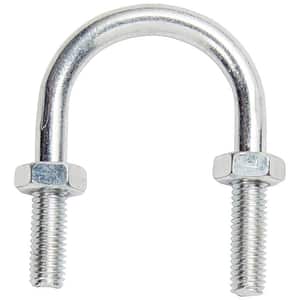 Surub U 8 mm DIALL, 42 x 68 x 35 mm, otel zincat, argintiu, 2 buc