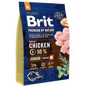 Hrana uscata pentru caini BRIT Premium by Nature, Junior, Pui