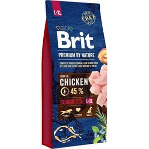 Hrana uscata pentru caini BRIT Premium by Nature, Senior, Pui, 15 kg