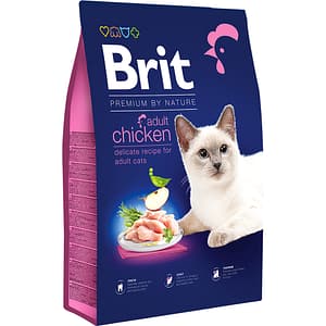 Hrana uscata pentru pisici BRIT Premium by Nature, Adult, Pui, 8 kg