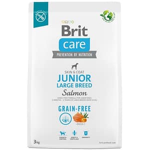 Hrana uscata pentru caini BRIT CARE Grain Free Large Breed, Junior, Somon
