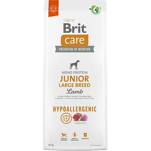 Hrana uscata pentru caini BRIT CARE Hypoallergenic Large Breed, Junior, Miel, 12 kg
