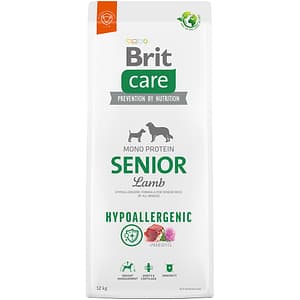 Hrana uscata pentru caini BRIT CARE Hypoallergenic, Senior, Miel, 12 kg