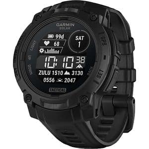 Smartwatch GARMIN Instinct 3 Tactical Solar, 45 mm, GPS, Android/iOS, silicon, Black