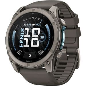 Smartwatch GARMIN Fenix 9, 51mm, AMOLED, Android/iOS, Sapphire, Titan, Pebble Gray
