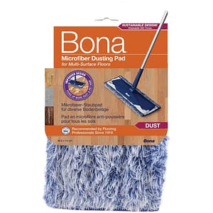Rezerva mop microfibra pentru praf BONA, alb-albastru