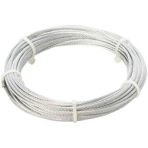 Cablu otel galvanizat DIALL, 4mm x 10m, 6x7, argintiu