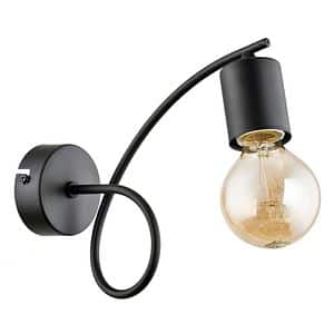Aplica incandescent, neagra, 1 bec, E27, 60 W  Alfa Tango