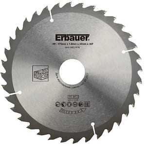 Disc circular pentru lemn Erbauer, 36T, 170 x 30 mm
