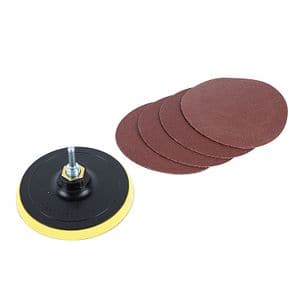 Suport slefuire cu 5 discuri abrazive, 125 mm