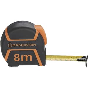 Ruleta magnetica MAGNUSSON, 8 m, plastic ABS, negru