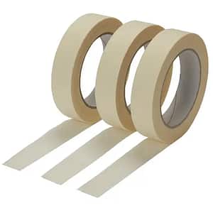Set banda mascare DIALL 100594864, 24 mm x 50 m, 3 buc, bej