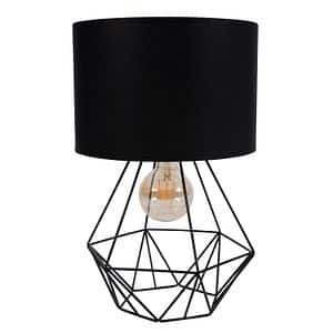 Veioza camera de zi, neagra, 1 bec incandescent, E27, 60 W  Basket