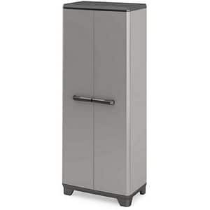 Dulap depozitare, plastic, 173x68x39 cm, gri inchis
