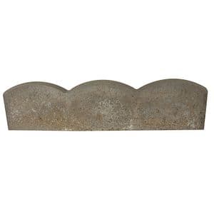 Bordura Arcade 3, 100 x 5 x 25 cm, beton, gri
