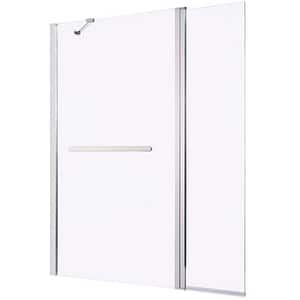 Paravan cada GOODHOME Nubia, sticla securizata, 124.5 x 150 cm, transparent