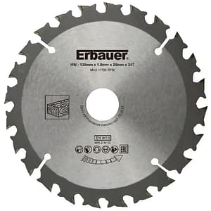 Disc circular pentru lemn Erbauer, 24T, 130 x 20 mm