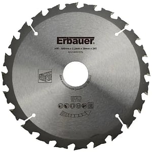 Disc circular pentru lemn Erbauer, 24T, 180 x 30 mm