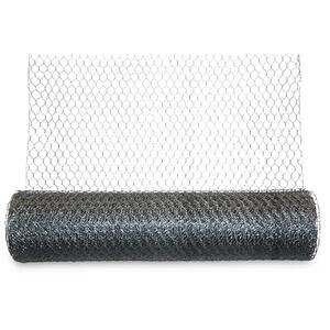 Plasa gard hexagonala galvanizata BLOOMA, 10 x 0.5m, otel, argintiu