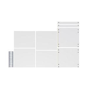 Rafturi si baza pentru dulap inalt cu electrocasnice GoodHome Caraway, 60 x 57 cm, alb