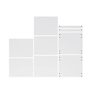 Rafturi si baza pentru dulap inalt GoodHome Caraway, 60 x 57 cm, alb