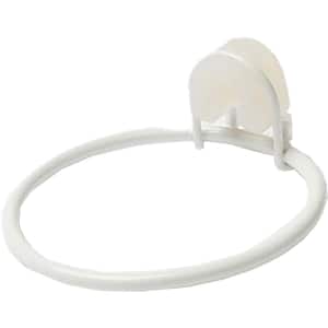 Suport pentru uscator de par Koros GOODHOME, 9 x 3.1 x 9.7 cm otel, alb