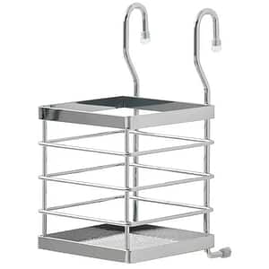 Suport pentru tacamuri Datil GOODHOME, 22.5 x 11.5 cm, otel, argintiu