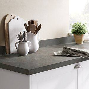 Blat bucatarie GOODHOME Kala, 200 x 90 x 3.8 cm, gri piatra