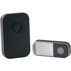 Set sonerie wireless si buton LIAM BLYSS 3V, IP44, negru