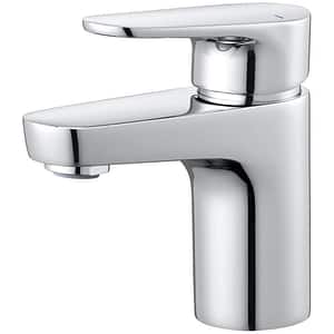 Baterie lavoar GOODHOME Cavally, inaltime 12.1 cm, alama, argintiu
